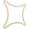 Ekena Millwork 47 14W x 47 14H x 38T Large Lilley Decorative Fretwork Wood Ceiling Panels, Birch CELW47X47X0375LEYBI - alternate 3